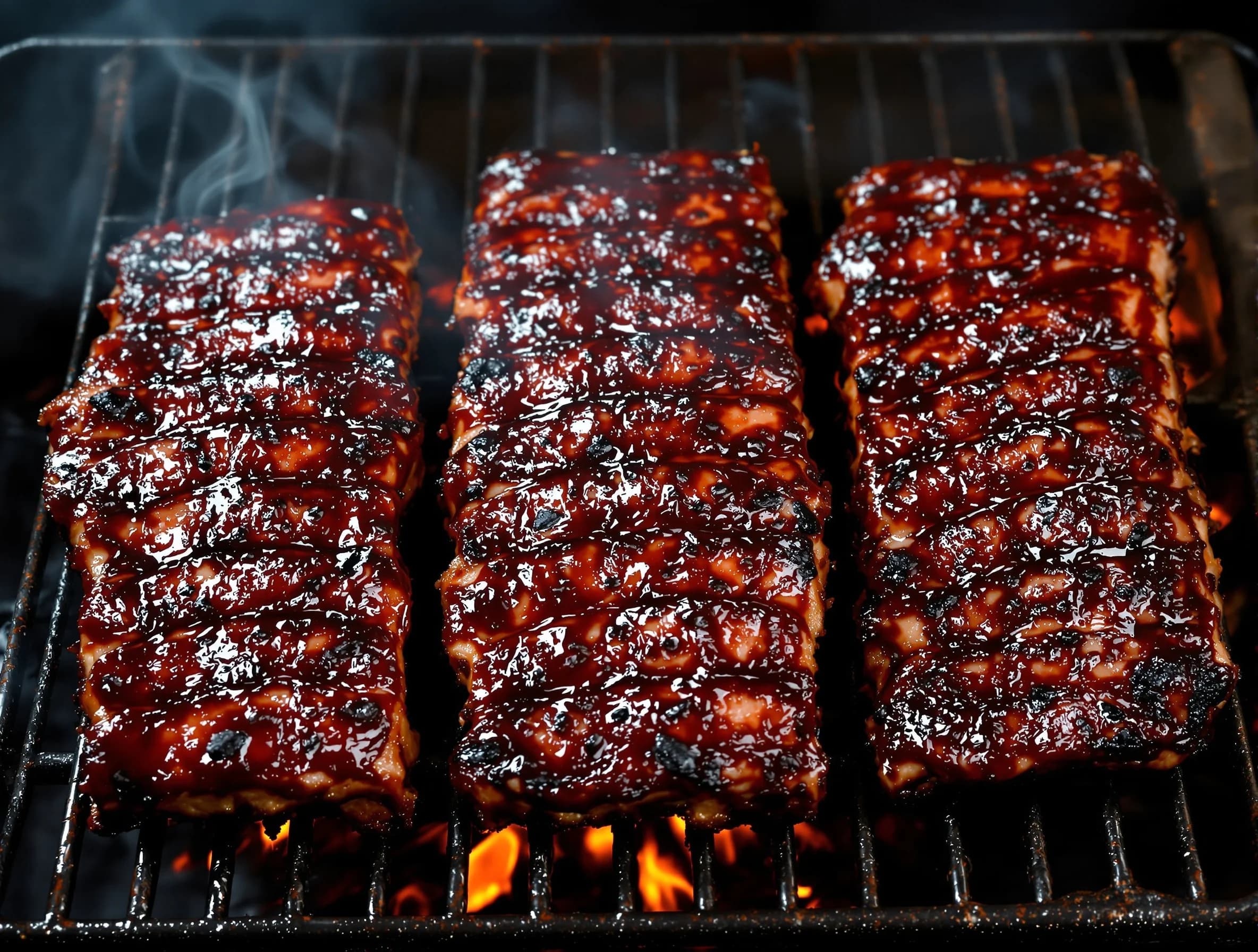 Full BBQ catering spread ready to serve